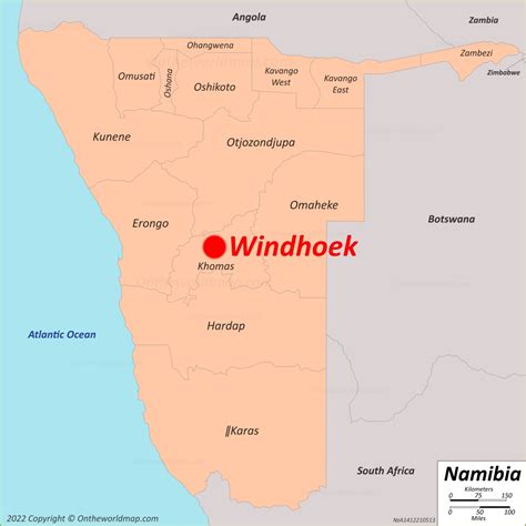 Windhoek Map | Namibia | Detailed Maps of Windhoek