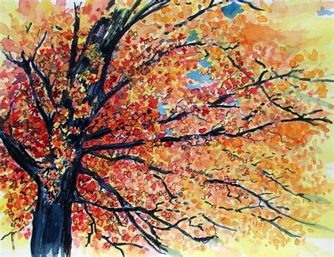 22 best Fall Tree Watercolor paintings. images on Pinterest | Autumn ...