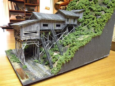 Coal Mine Diorama Item #537 1:87 scale Design is original but typical of smaller back woods ...