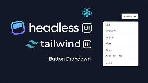 Headless Ui Build A Drodown Menu In React Using Headlessui Tailwind ...