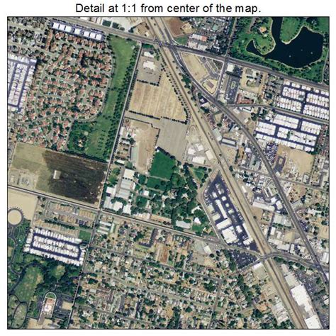 Aerial Photography Map of Turlock, CA California