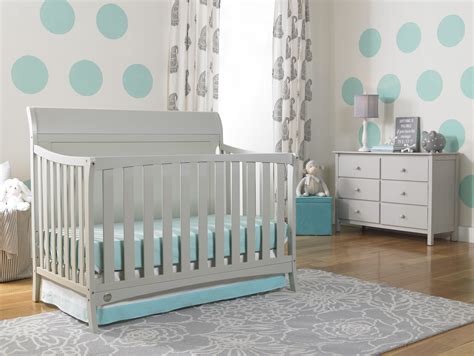 Fisher-Price Georgetown Crib in Misty Grey | Baby furniture sets, Gray ...