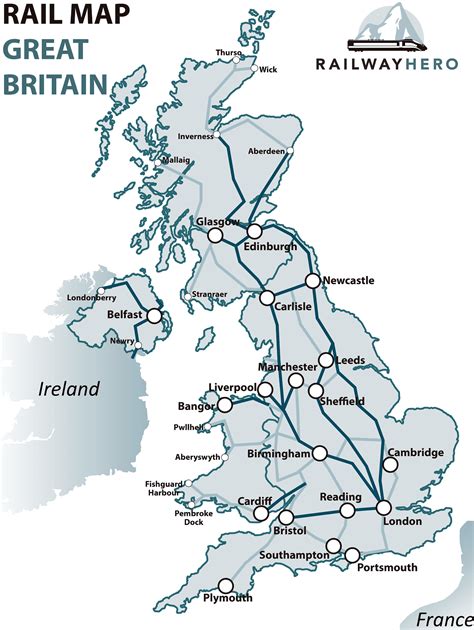 Great Britain Railway Map