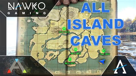 ARK Höhlen The Island - Land Höhlen - Alle Höhlen auf dem Land mit Map ...