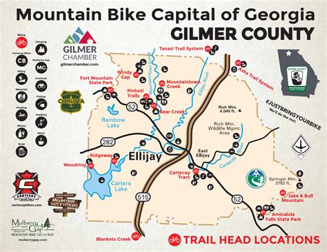 Gilmer County Mountain Biking Map | Official Georgia Tourism & Travel ...