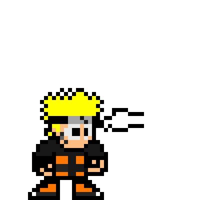 Naruto pixel sprite | Pixel sprite, Pixel art, Pixel