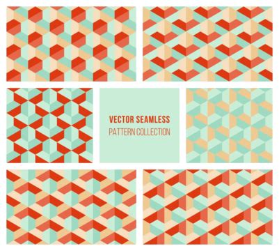 Red Hexagon Background Abstract Seamless Pattern Modern Style Vivid ...