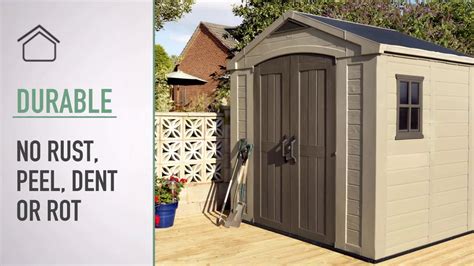 Keter Garden Sheds - Keter Factor Shed 8x6 | Garden Storage | Homebase - YouTube