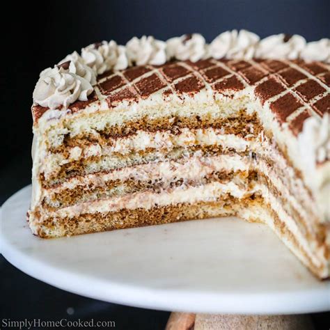 Tiramisu Cake Recipe (VIDEO) - Simply Home Cooked