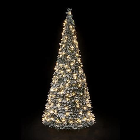 Fascinating Pop Up Christmas Tree | Pre lit christmas tree, White artificial christmas tree ...