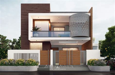 30+ Modern Elevation Residence Design Ideas - Aastitva | House front ...