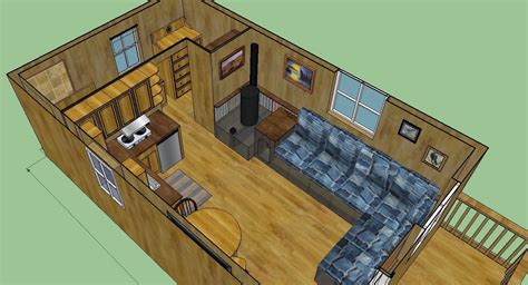 12X24 Lofted Cabin Floor Plans - floorplans.click