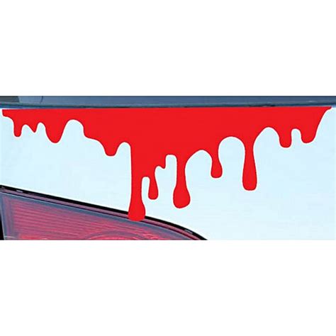 Generic Car Red Blood Stickers Reflective Auto Decals Light Bumper Body Sticker-Red @ Best Price ...