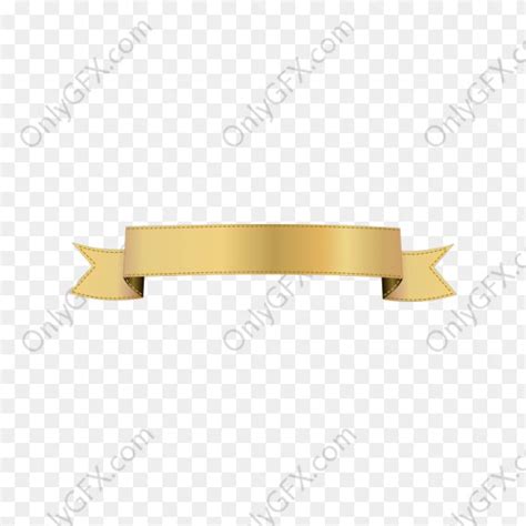 Gold Ribbon Clipart Banner (PNG Transparent) | OnlyGFX.com