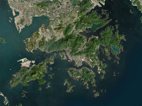 Hong Kong, China. High-res Satellite. No Legend Stock Photo - Image of ...