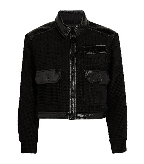 Sale | Maje Cropped Contrast-Trim Jacket | Harrods AU