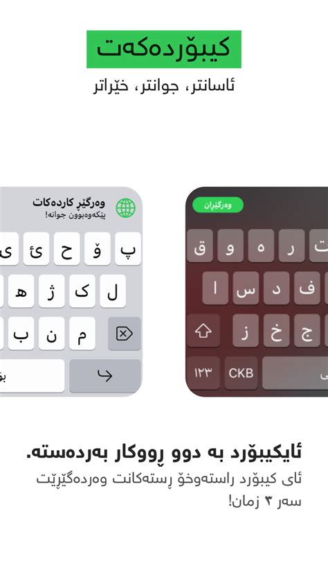 iPhone için Kurdish Keyboard - iKeyboard - İndir