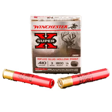 WINCHESTER 410 GA 3″ HP SLUGS – Interlaken Guns & Ammo