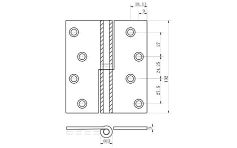 Manufacturer Stainless Steel Garden Gate Hinge - echhardware