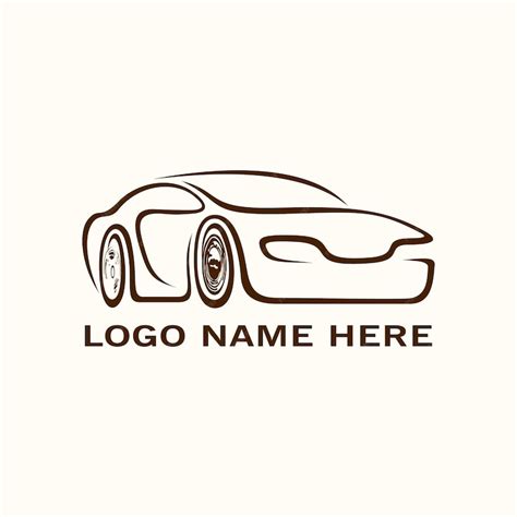 Premium Vector | Outline car logo vector template