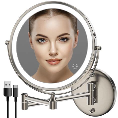 Wall Mounted Lighted Magnifying Bathroom Mirror | Shelly Lighting