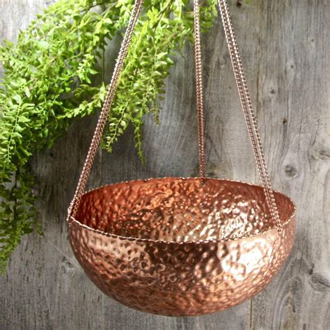 Copper Bowl Hanging Planter LTZAF035 | Etsy | Hanging planters, Copper bowl, Copper planters