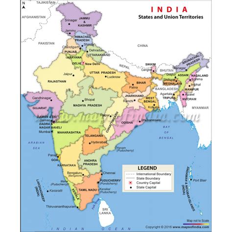 Buy Political Map of India