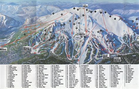 Published in 1987 at Mammoth Mountain | Mammoth mountain, Mammoth, Ski trails