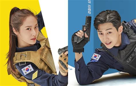 Watch f(x)'s Krystal and B1A4's Jinyoung in eccentric new trailer for 'Police University'