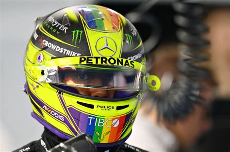 Why is Lewis Hamilton wearing the rainbow-themed helmet during the 2023 F1 Miami GP in support ...