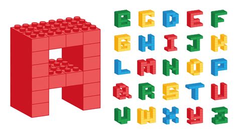 Lego Alphabet 226324 Vector Art at Vecteezy