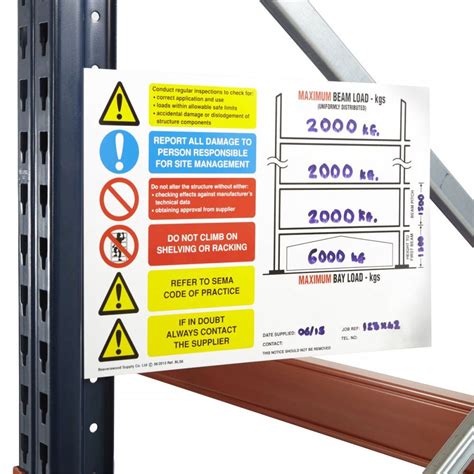 Pallet Racking Load Chart | Racking.com