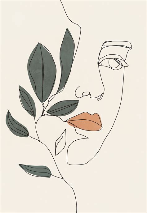 Modern woman line drawing printable wall art - | Minimalist art, Line art drawings, Art inspiration