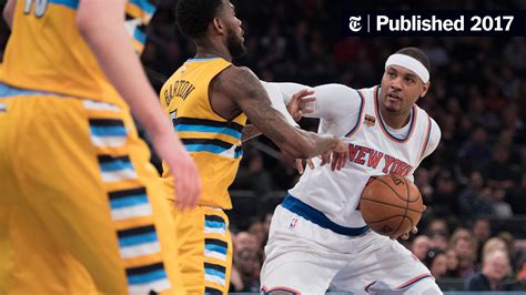 Knicks’ Season Crumbles, and With It Carmelo Anthony’s Chance at a Title - The New York Times