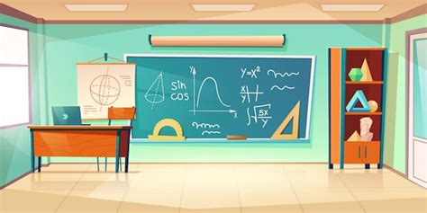 Free Vector | Classroom for mathematics learning