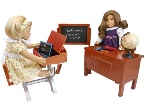 1930 Style School Desk furniture & Accessories for 18" Dolls & American ...