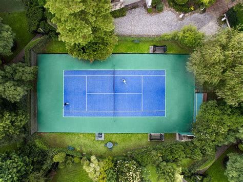 Aerial view of tennis court - Sorrento Tennis Courts