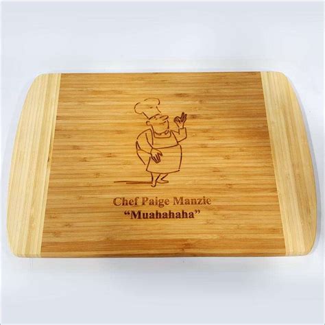 Chef Gift - Personalized bamboo cutting board | Bombay Engraving Co Ltd