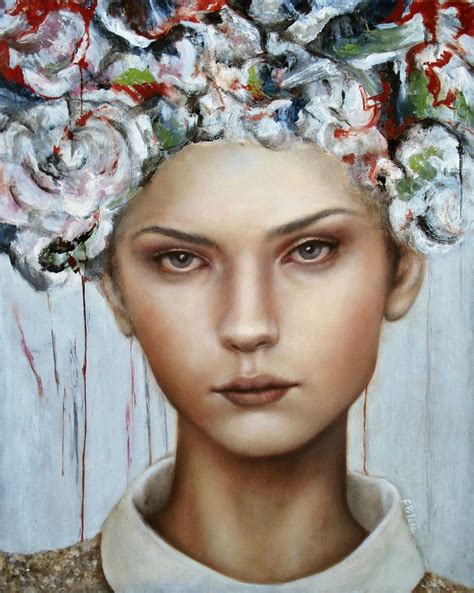 Thought-provoking oil paintings of women that express raw emotion. | Oil painting portrait ...