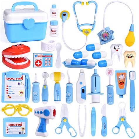 31 PCs Doctor Kit for kids Learning Resources Pretend Play Toys Doctor ...