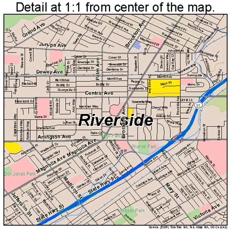 Map California Riverside – Topographic Map of Usa with States