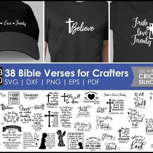 Bible Verse SVG Bundle for Cricut 38 Bible Verses for Crafters - Etsy