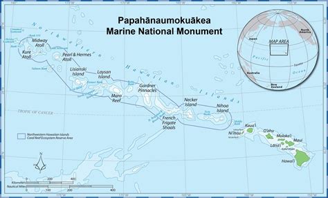 a map showing the location of several different islands