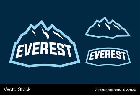 Everest mascot logo design Royalty Free Vector Image