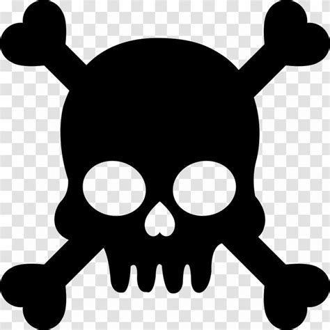 Skull Silhouette Clip Art - And Crossbones - Bones Vector Transparent PNG