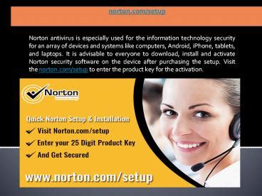 PPT – norton.com/setup |Press the product symbol on the bar PowerPoint presentation | free to ...