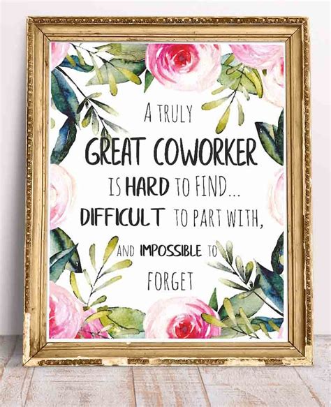 Coworker Leaving Goodbye Gift, Office Wall Art Decor Printable Quote, A ...