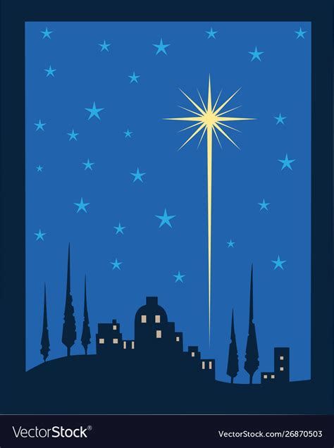 Bethlehem star Royalty Free Vector Image - VectorStock