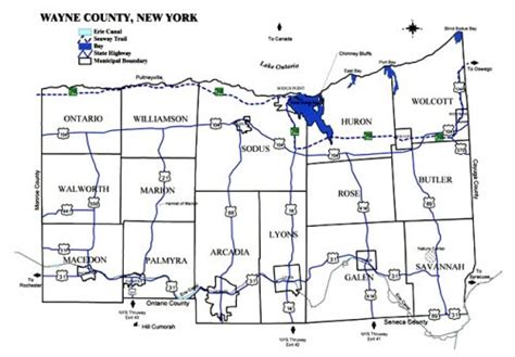 County Map - Wayne County Tourism - Wayne County NY Tourism