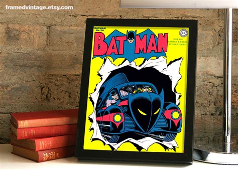 Batman Framed Print Batman No 20 Art Print by FRAMEDVINTAGE